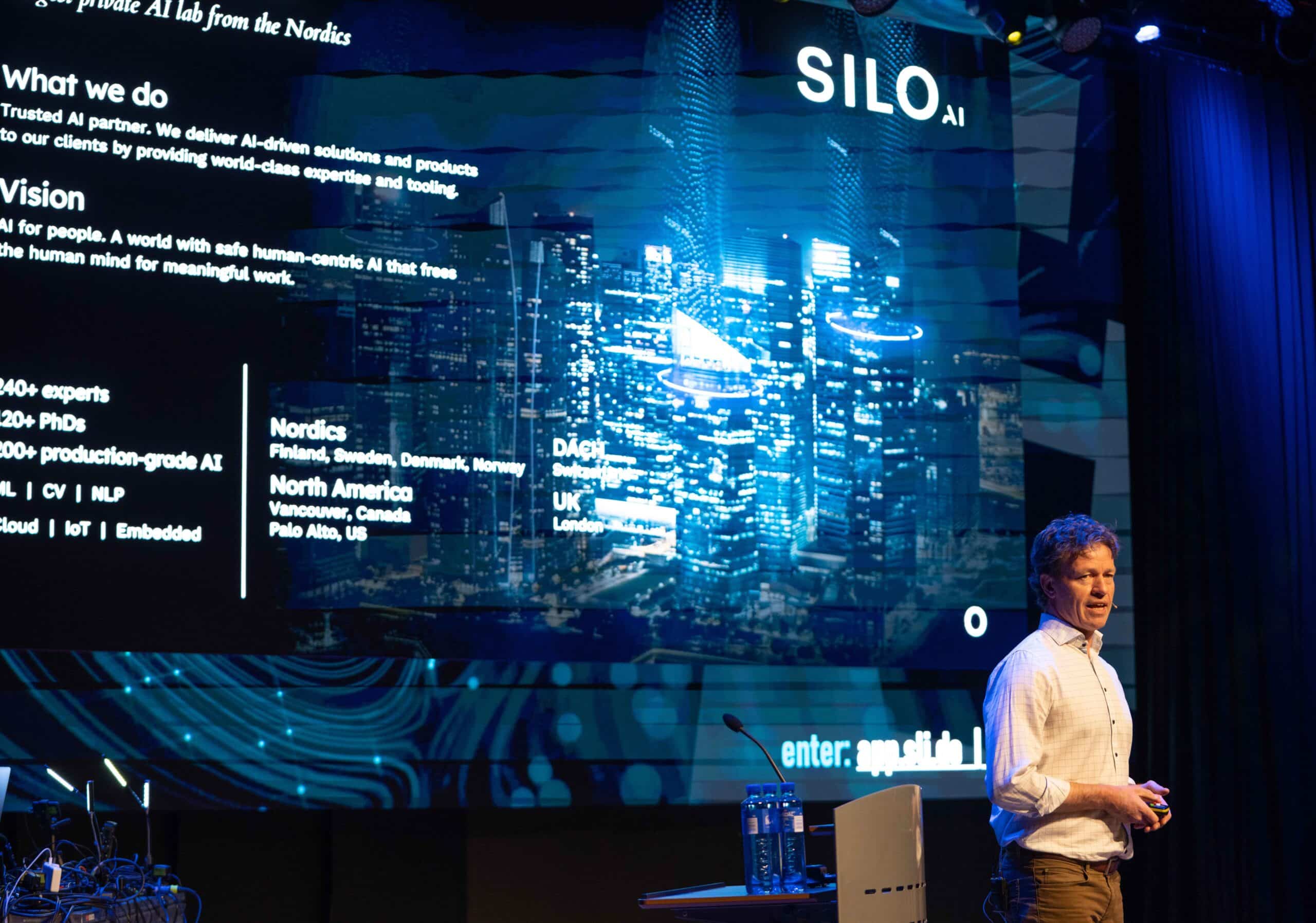Trym Holter from Silo AI. PHOTO: Stein Johnsen, Contentvideo.no