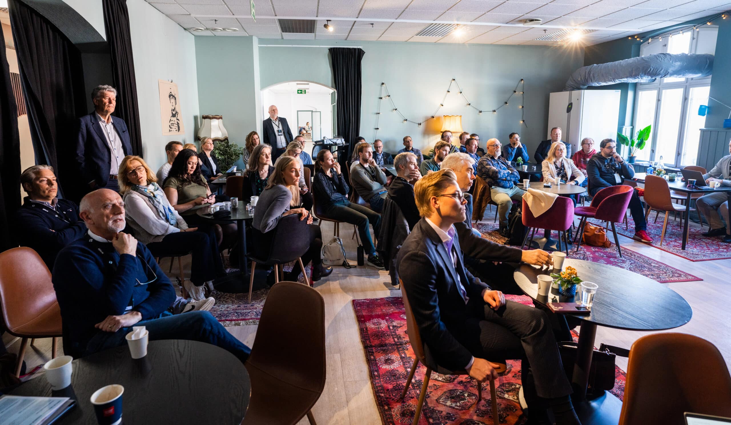 At Kulturhuset Halden two sessions were held. Cluster for Applied AI and eSmart Systems were organizers. PHOTO: Stein Johnsen, ContentVideo