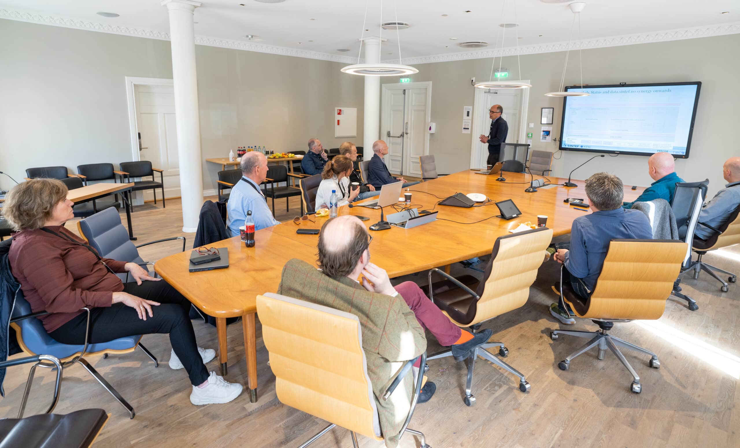Per Baumann from Precise Prediction joined the session organised by Halden municipality. PHOTO: Stein Johnsen, ContentVideo