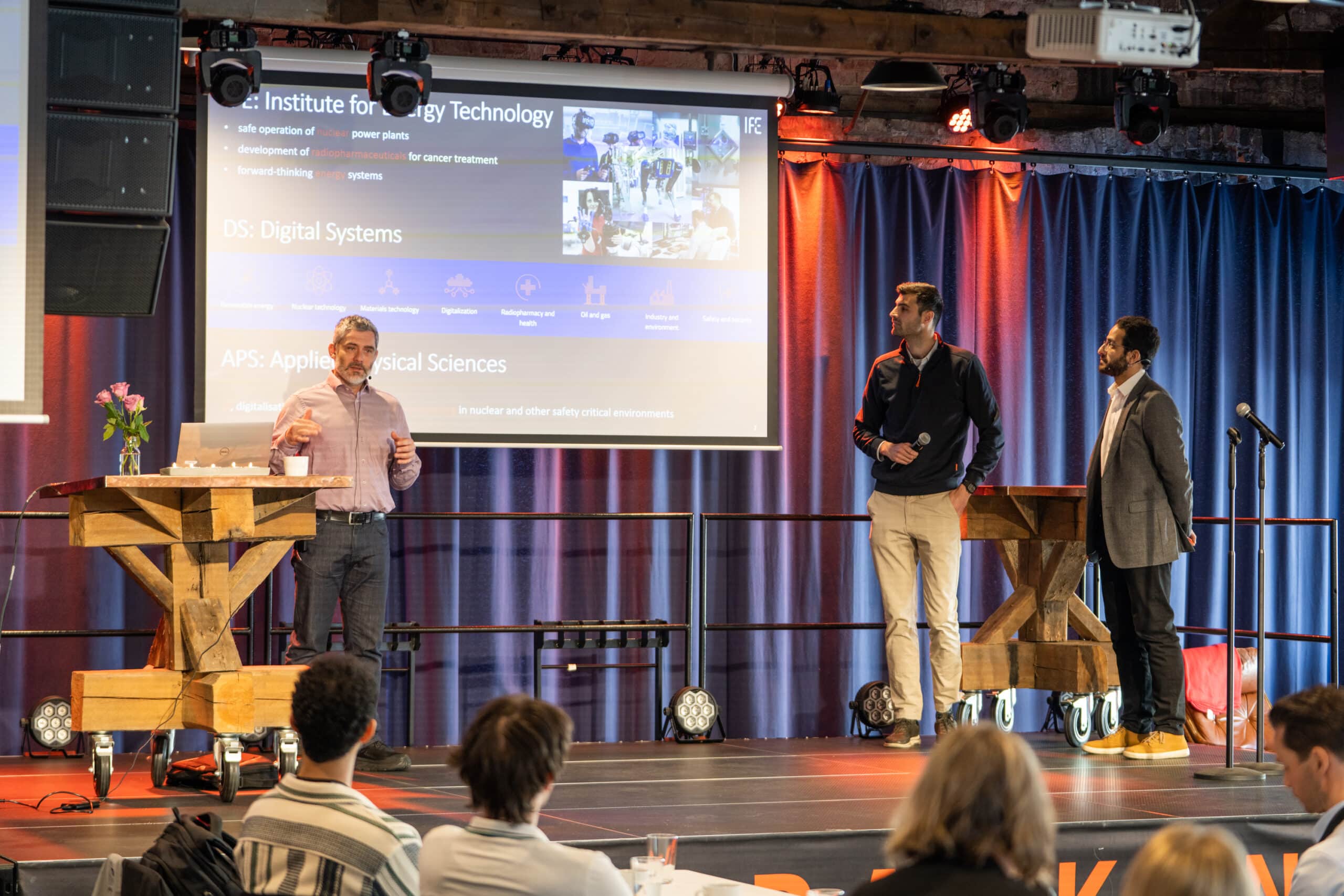 IFE's session was about Ethical Considerations when using AI, and Benefits of Applied AI in Decommissioning. They also demonstrated three examples of how AI is applied with success for industry, for science and for fun. PHOTO: Stein Johnsen, ContentVideo